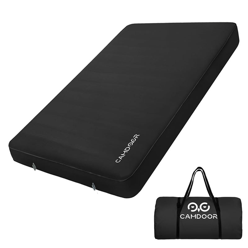 キャンプ用 インフレータブルマットダブル10cm、自動膨張 エアー