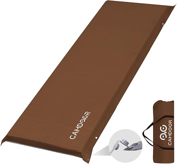 キャンプ用インフレータマット、自動膨張式スリーピングマット | Camdoor