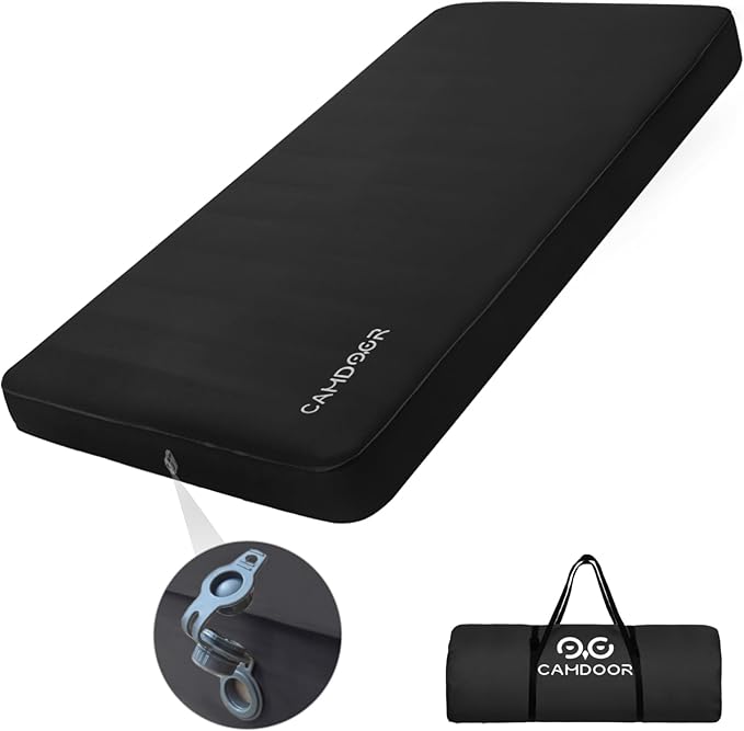 キャンプ用 インフレータブルマットダブル10cm、自動膨張 エアー