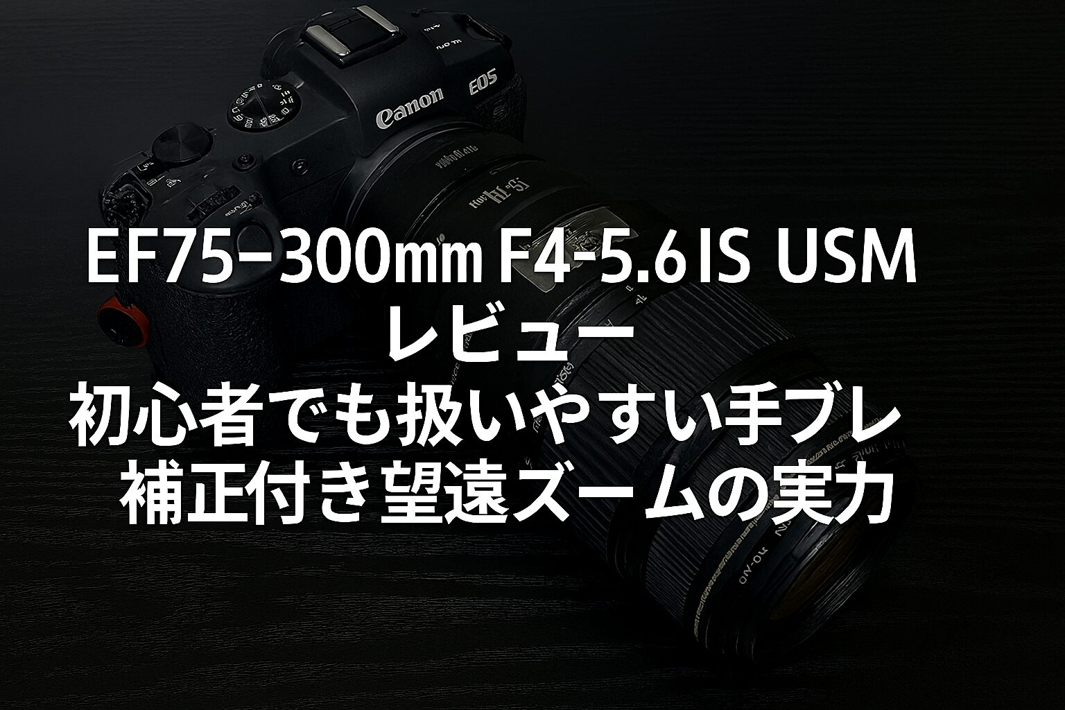 EF75-300mm F4-5.6 IS USM レビュー 初心者でも扱いやすい手ブレ補正