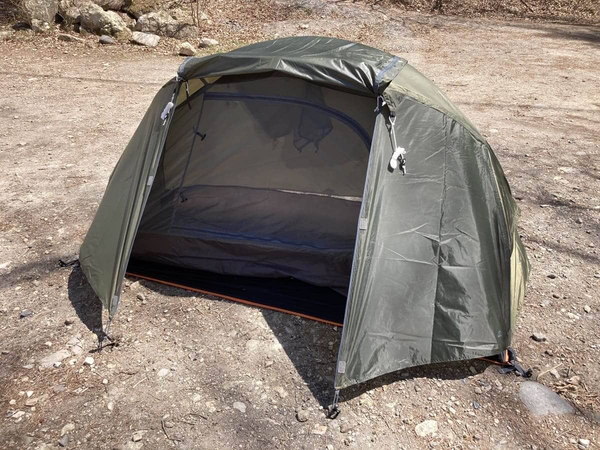 バンドックのソロドーム】（BDK-08）の設営の仕方。組み立て前に一度見