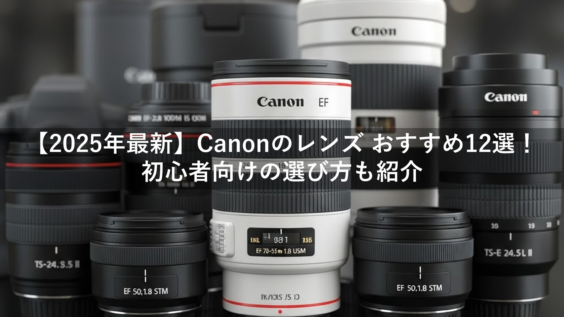 2025年最新】Canon（キヤノン）のレンズ おすすめ12選！