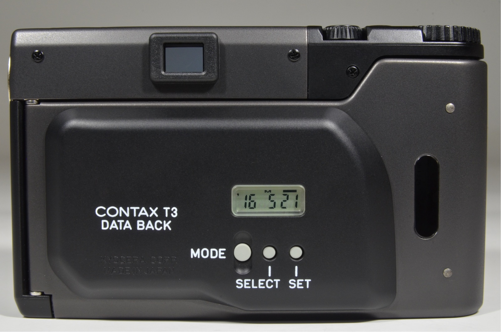 CONTAX T3 DATA BACK BLACK in boxed Point & Shoot 35mm Film Camera