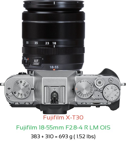 Fujifilm X-T30 Camera and Fujifilm 18-55mm F2.8-4 R LM OIS Lens