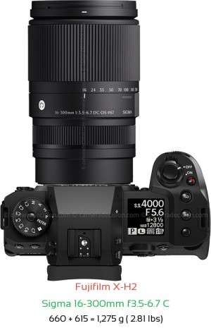 Fujifilm X-H2 Camera and Fujifilm XF 70-300 F4-5.6 R Lens