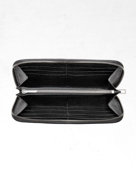 31.01 ラウンドジップウォレット リザード ブラック – Camille Fournet