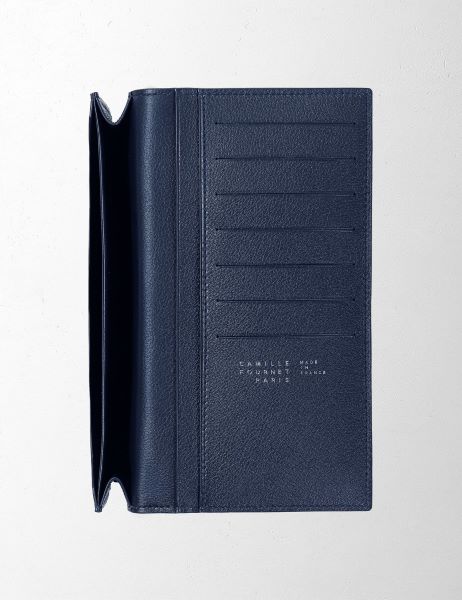 21.23 長財布 (マチあり) アリゲーター ミディアムブルー – Camille