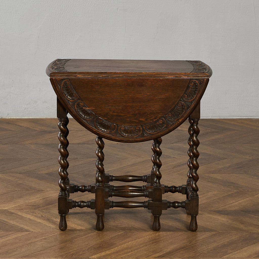 英国 クラシック ドロップリーフ ゲートレッグテーブル #97174