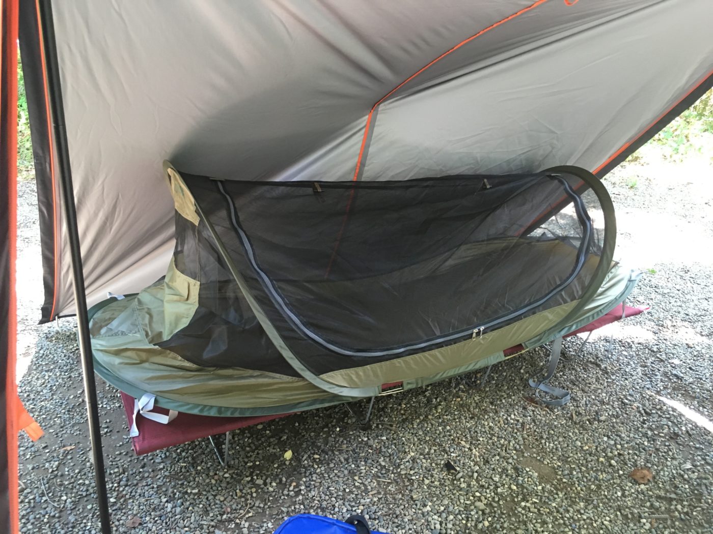 ソロ用レビュー】Alpine DESIGNのポップアップメッシュシェルターが