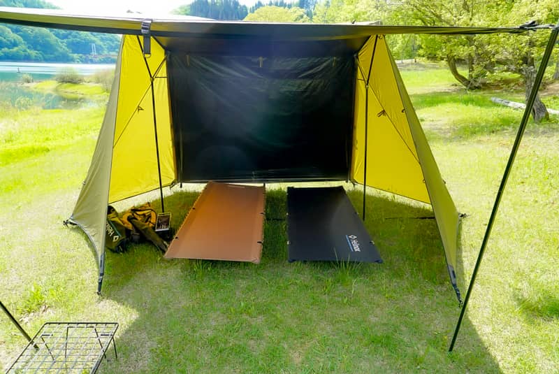 ヘリノックスの超軽量テント「Tac.フィールド4.0」は設営撤収まで快適