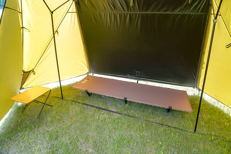 ヘリノックスの超軽量テント「Tac.フィールド4.0」は設営撤収まで快適