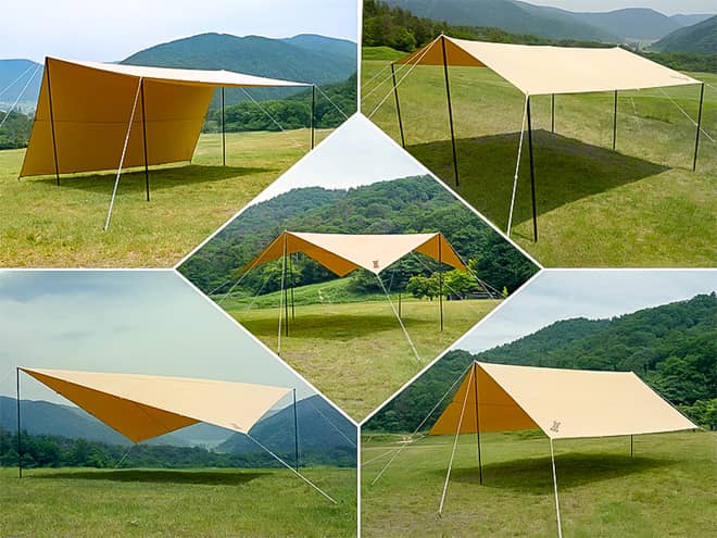 DODのチーズタープレビュー！ポリコットン製で焚き火に最適なタープを