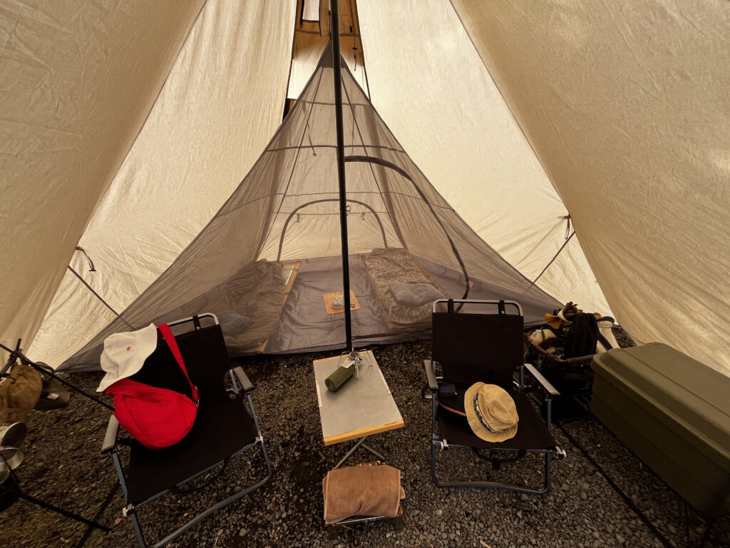 サバティカル・モーニンググローリーTCのインナーテントとしてテント