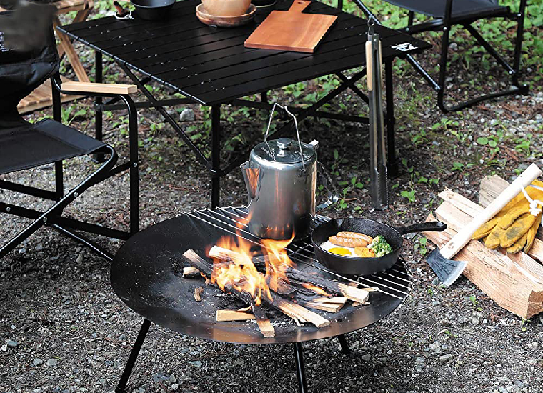 LandField ランドフィールド 焚き火台 灰受け皿付き 収納バッグ付き l