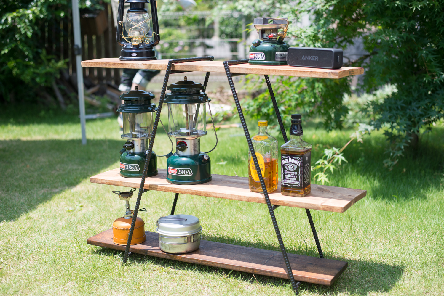 アイアンラック-通販-キャンプに最適な鉄製棚