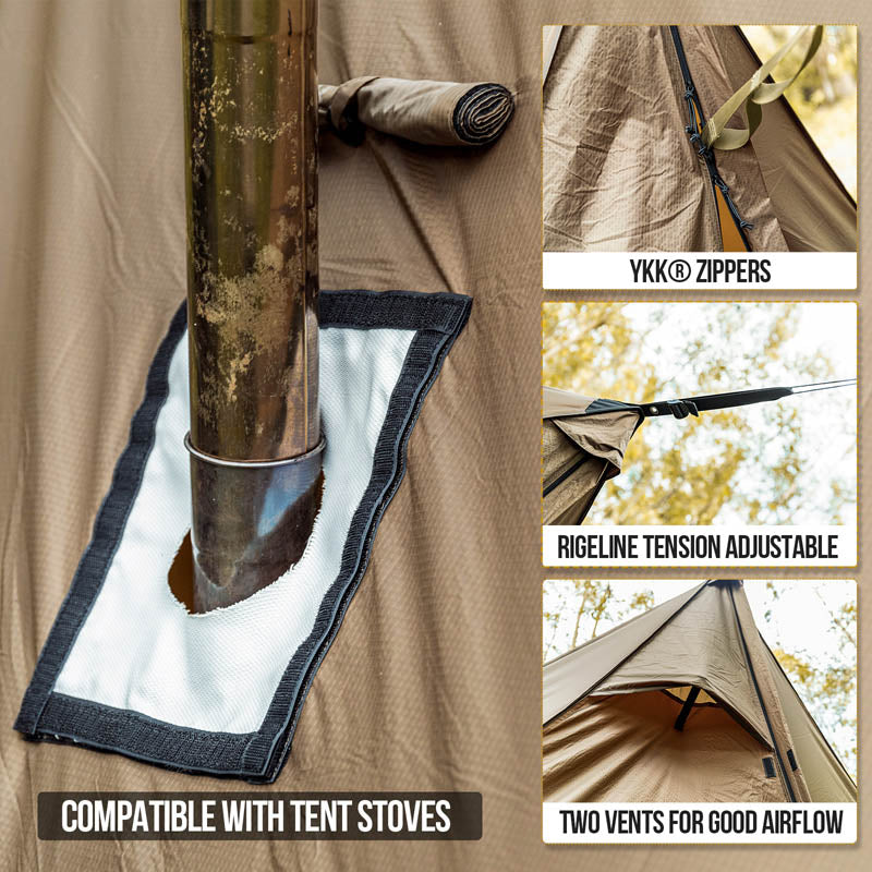 ROCDOMUS Hammock Awning & Hot Tent – OneTigris Camping
