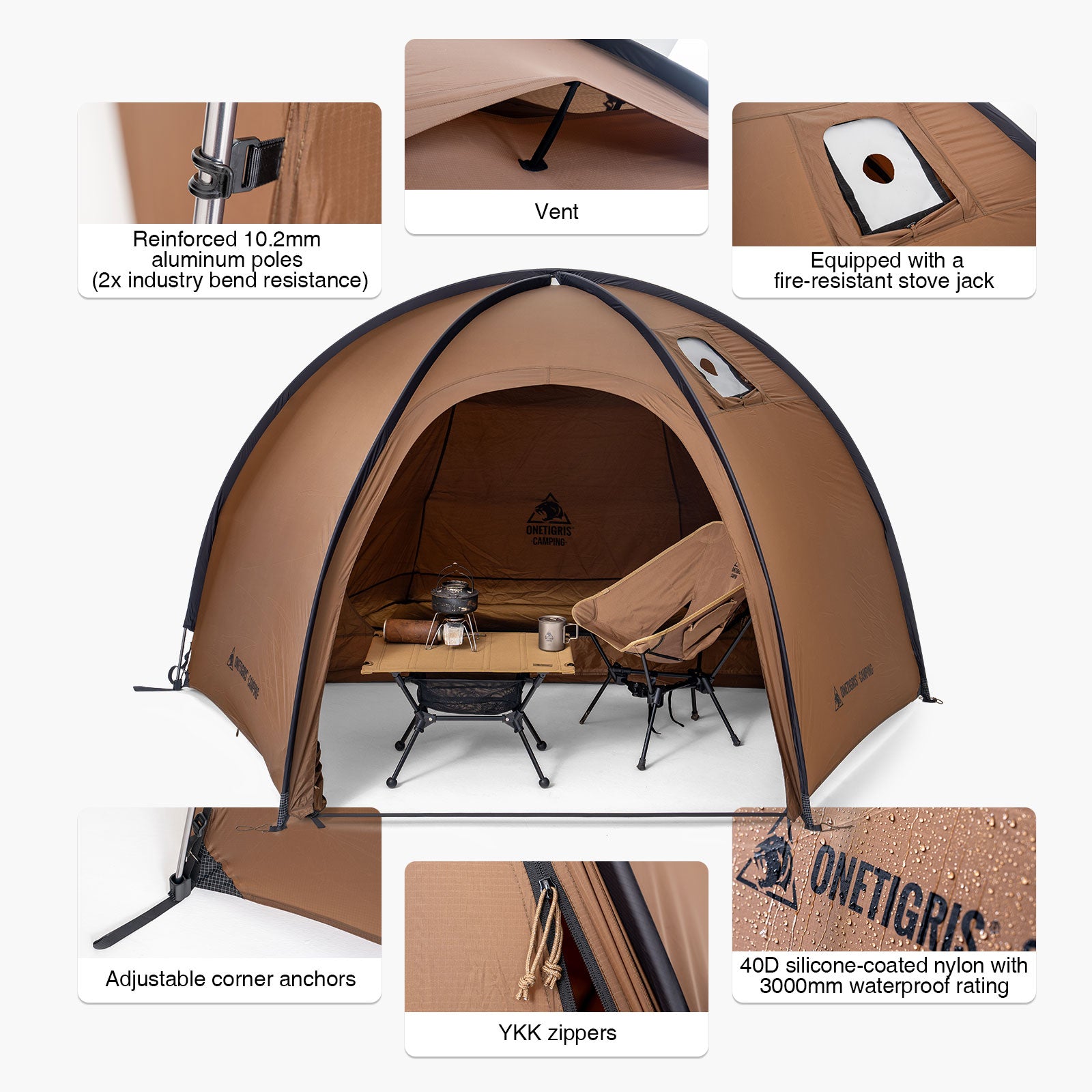 COCO NEST Solo Hot Tent | Onetigris camping – OneTigris Camping