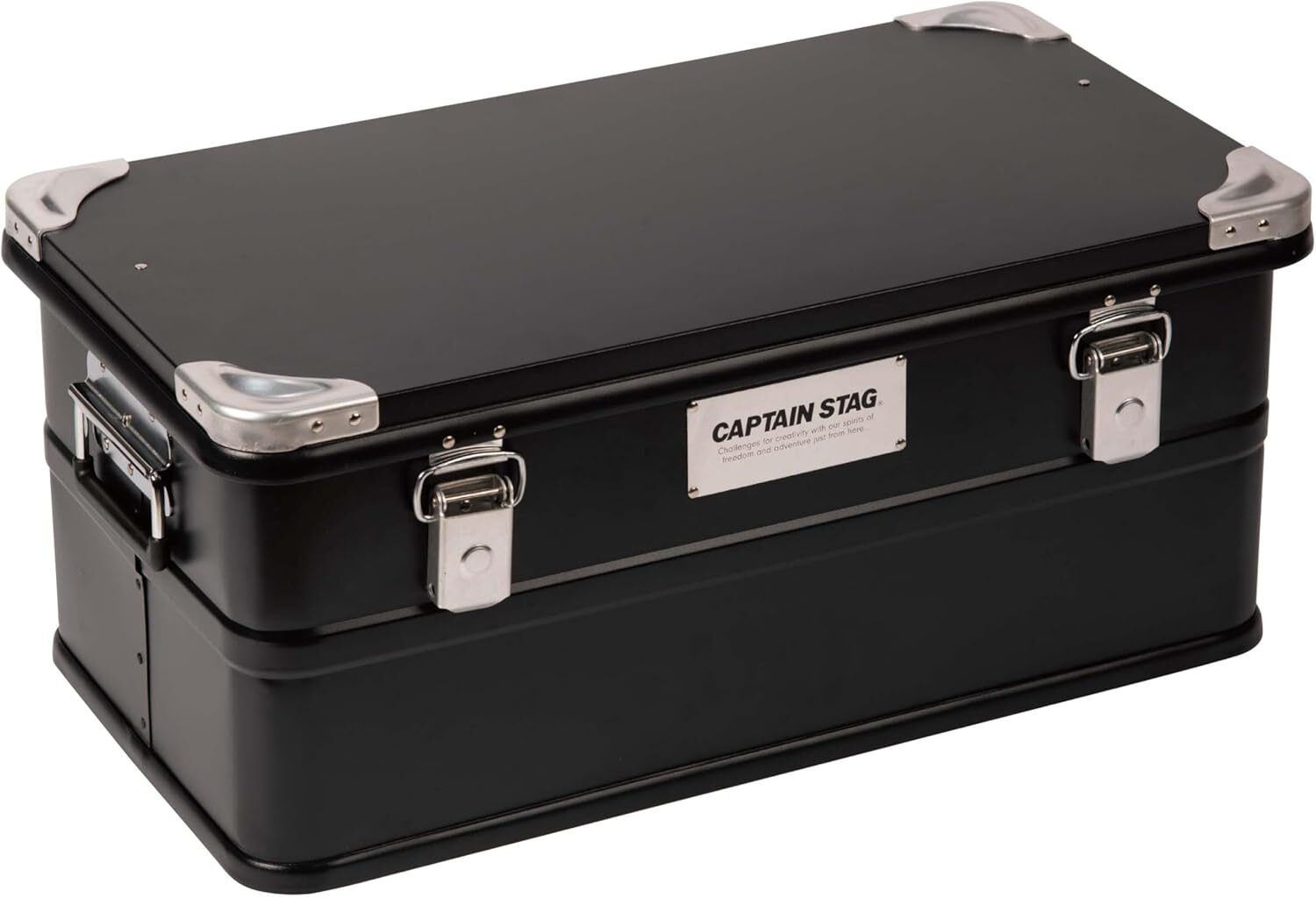 キャプテンスタッグから「ブラック アルミコンテナボックス 50L」登場
