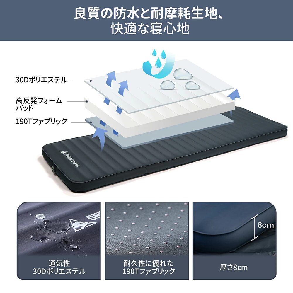 OneTigrisからR値6.3のインフレータブルマット「DREAMSTAR エアー