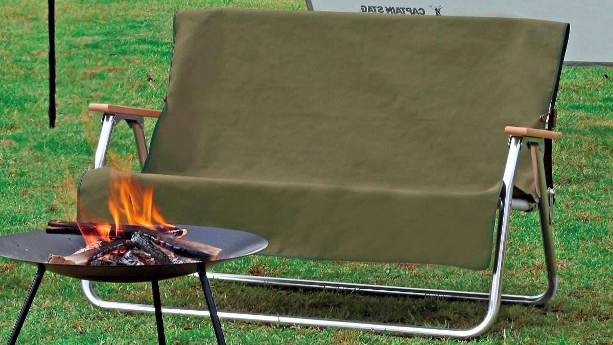 フ*!様 ローチェアー ベンチ キャプテンスタッグカバー＆ LOGOS