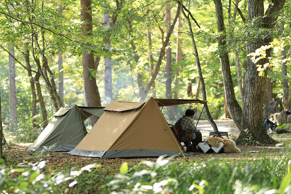 クイックキャンプからポリコットン素材のパップテント「軍幕」登場