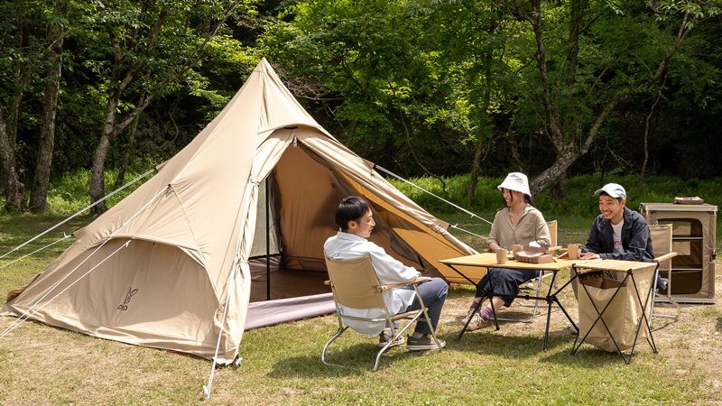 DODから「ワンポールテントRX(M)」、「ワンポールテントRX(M)TC」登場
