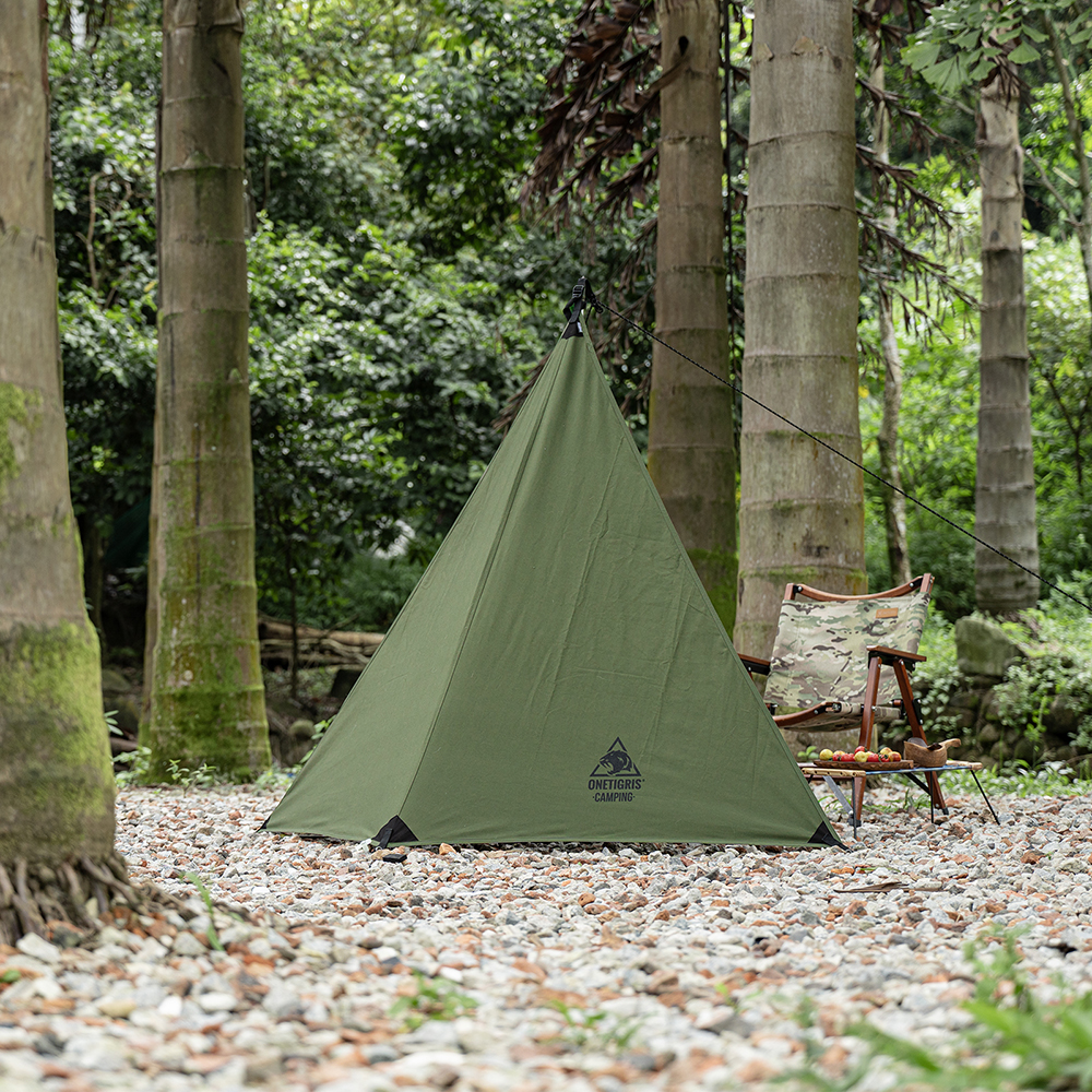 OneTigrisからTC素材の「三角焚き火陣幕」登場 | キャンプレビュー