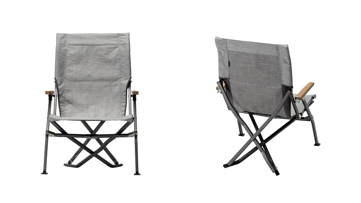スノーピークの2023年新商品「65周年限定ローチェア（メランジグレー