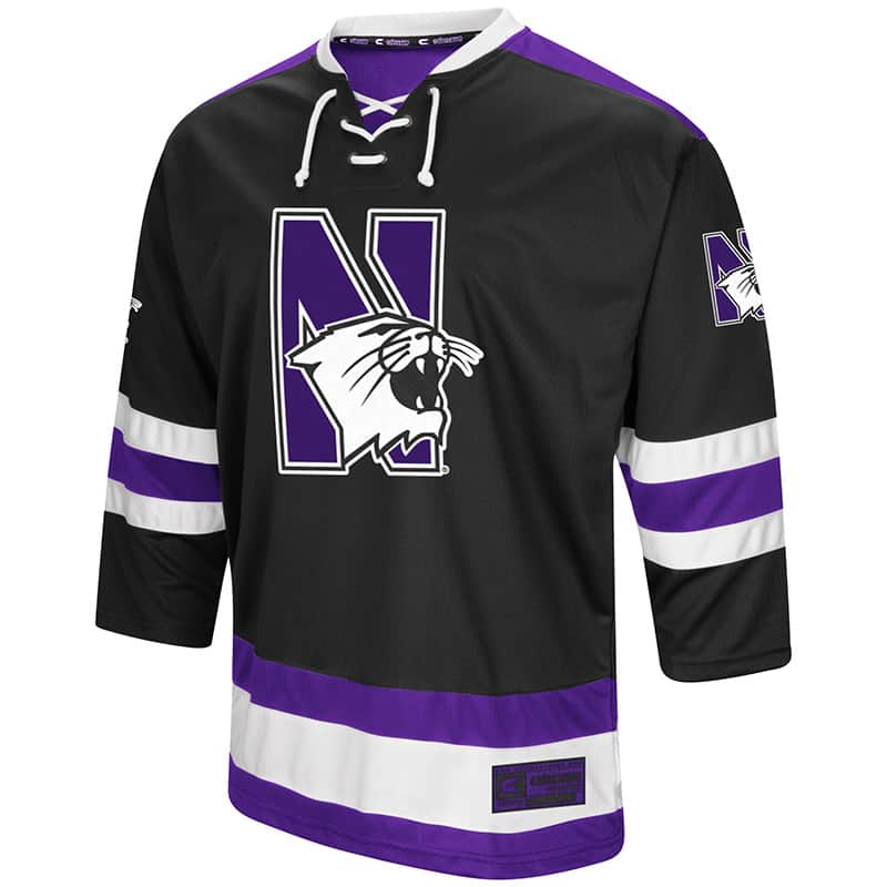 Northwestern University Wildcats Colosseum Men's Black Athletic