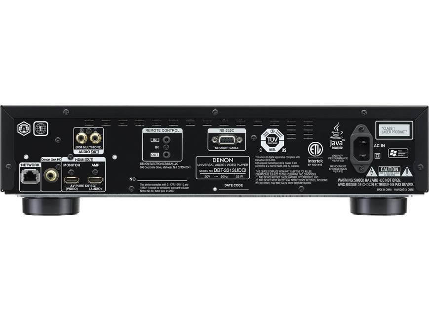 Denon DBT-3313UDCI 3D universal Blu-ray player with networking at