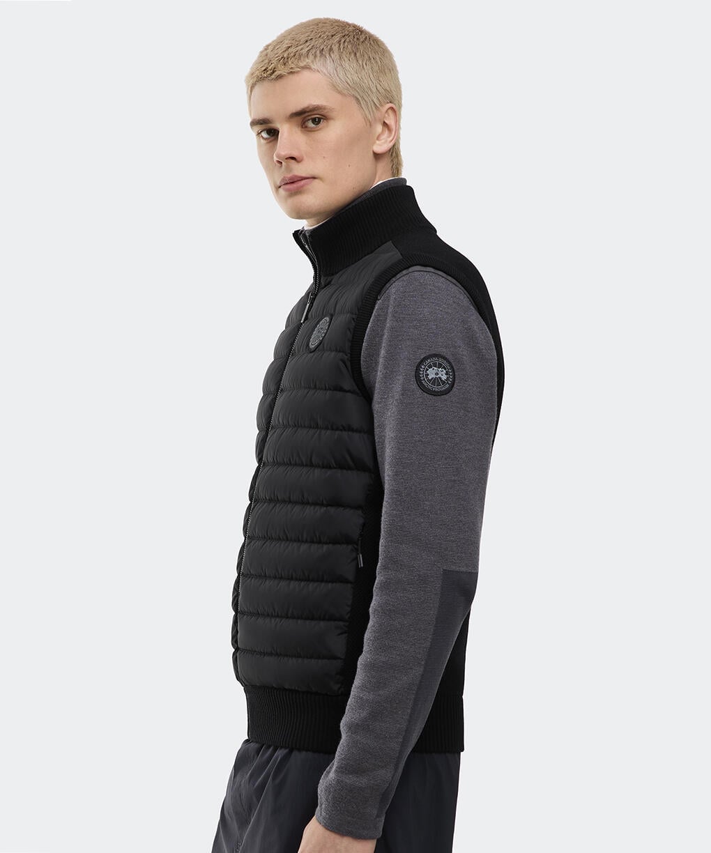 ハイブリッジ ニット ベスト ブラックレーベル(6829MB)｜カナダグース