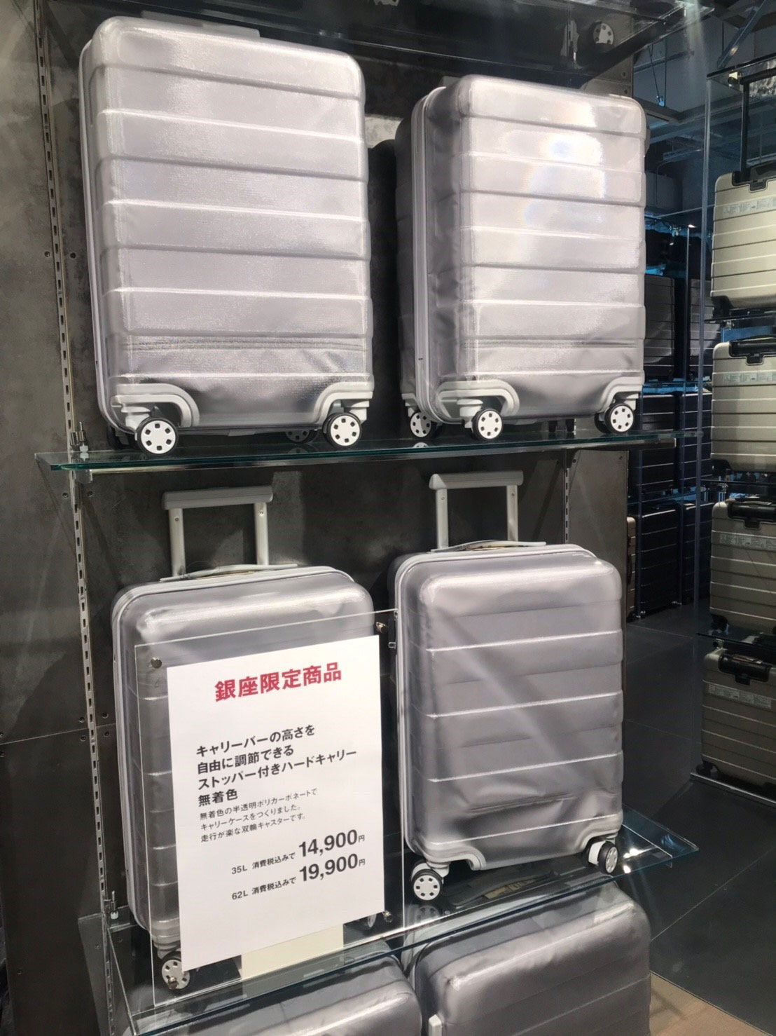 まさかの透明！？無印良品の名品キャリーケースに限定色が登場していた