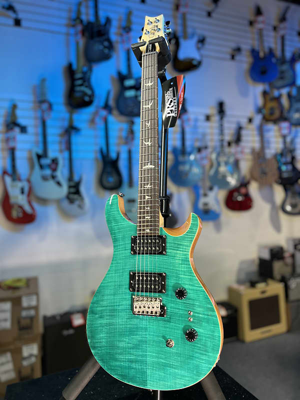 PRS SE Custom 24-08 Electric Guitar - Turquoise Auth Deal Free Ship! 0