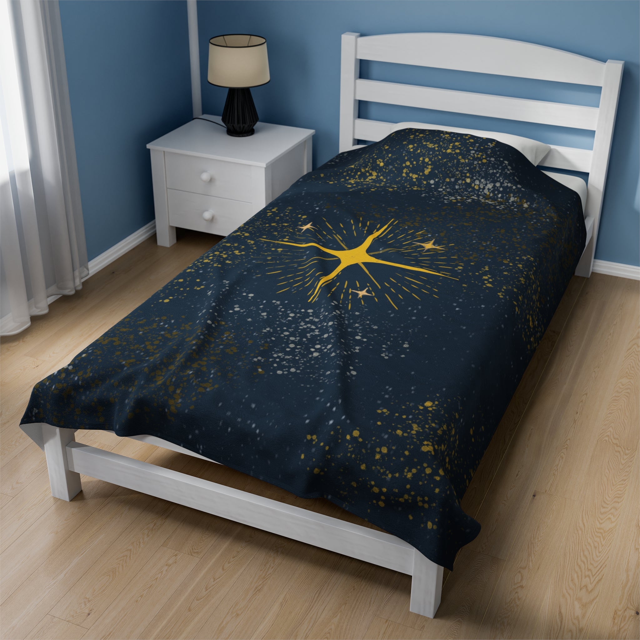Plush Blanket - North Star Night Sky Stars | Cabooties - Cabooties