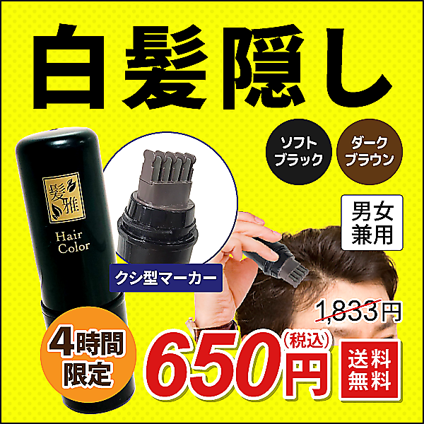ヤマダモール | 【 タイムセール 】64%OFF 髪雅ワンタッチヘアカラー