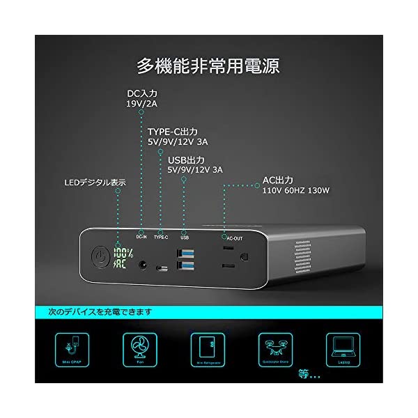 ヤマダモール | Krisdonia ポータブル電源 AC出力対応 モバイル