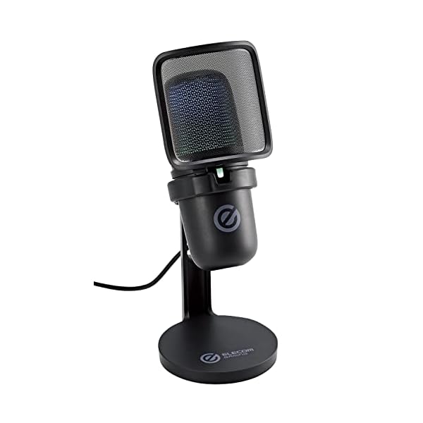 エレコム コンデンサーマイク USB接続 [ タッチミュート機能/マイク