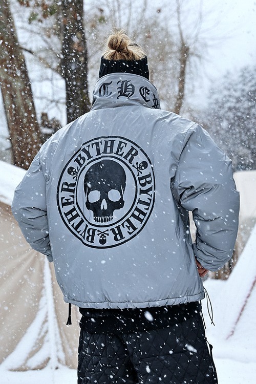 ByTheRリバーシブルリフレクティブフリースハイネックジャンパー