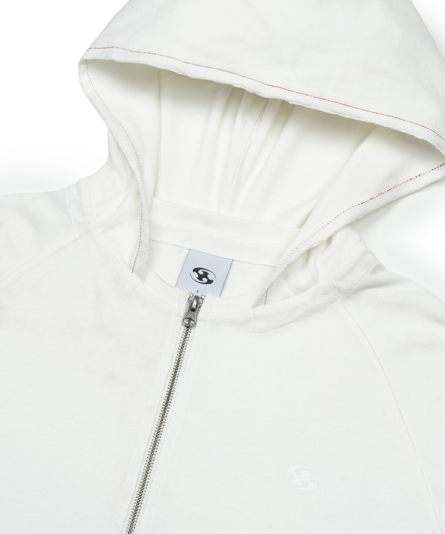 WASHED HOODIE ZIP-UP [IVORY] | SAN SAN GEAR