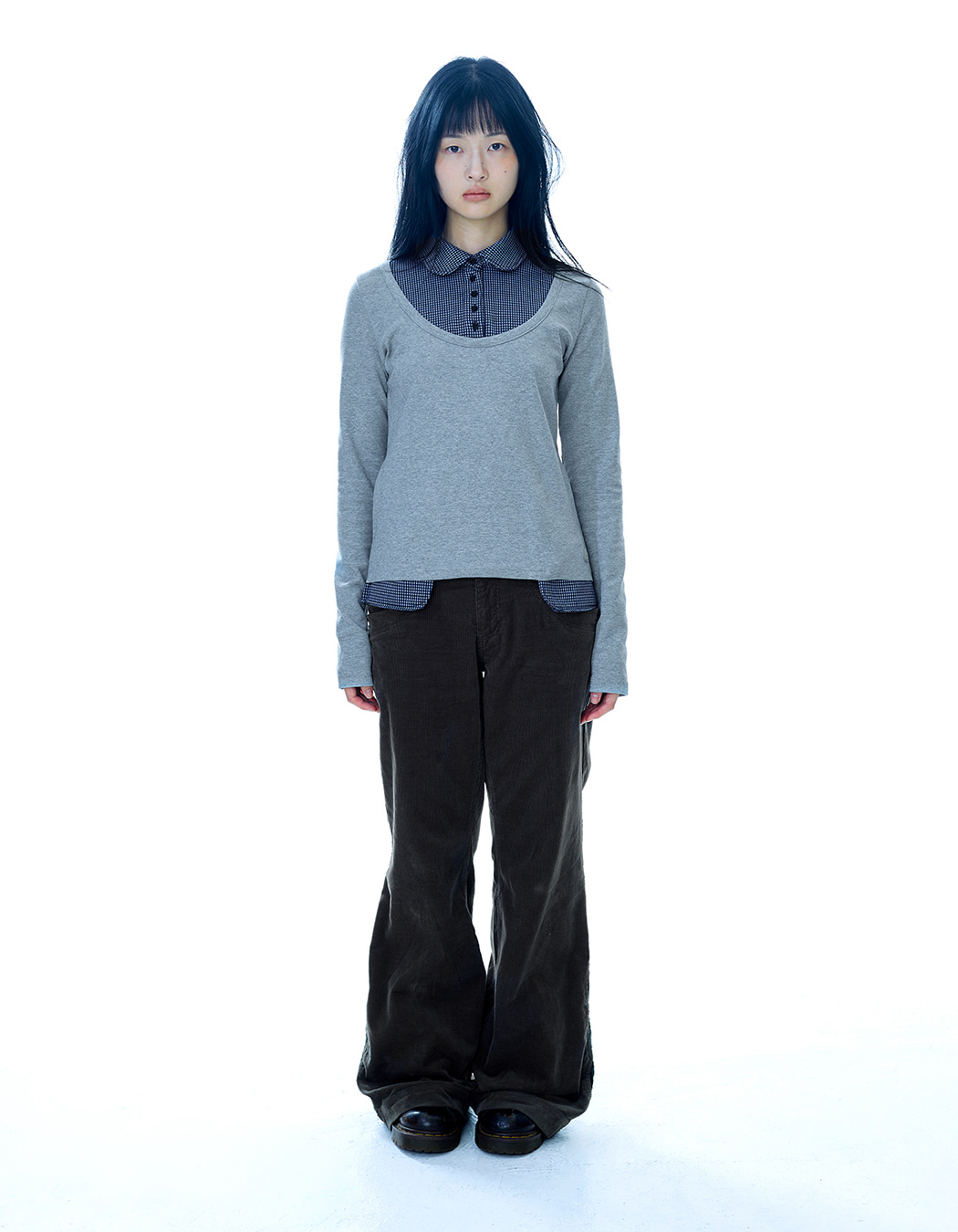 Coyseio Leaf Cut Corduroy Pants - Brown | International Store