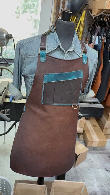 Walnut Bison - Leather Work Apron - The Jory Brigham Special