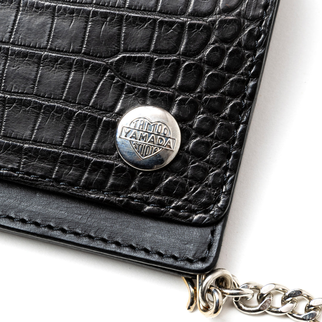 TSY CROCODILE LEATHER TRACKER WALLET – CALEE ONLINE STORE