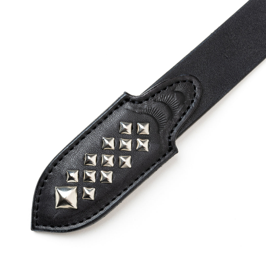 STUDS LEATHER NARROW BELT ＜TYPE B＞ – CALEE ONLINE STORE
