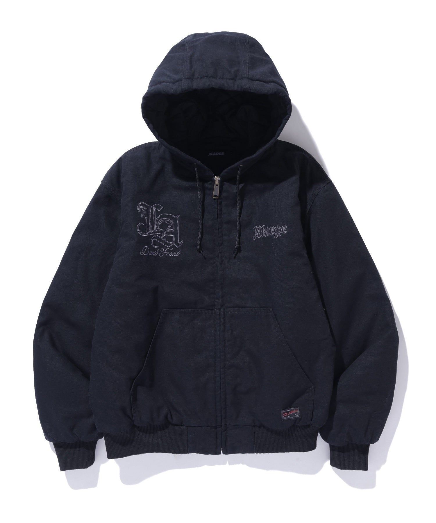 PATCHED OLD ENGLISH HOODED WORK JACKET – calif（カリフ）公式サイト