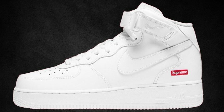 First Look at the Supreme x Nike Air Force 1 Mid - Captain Creps