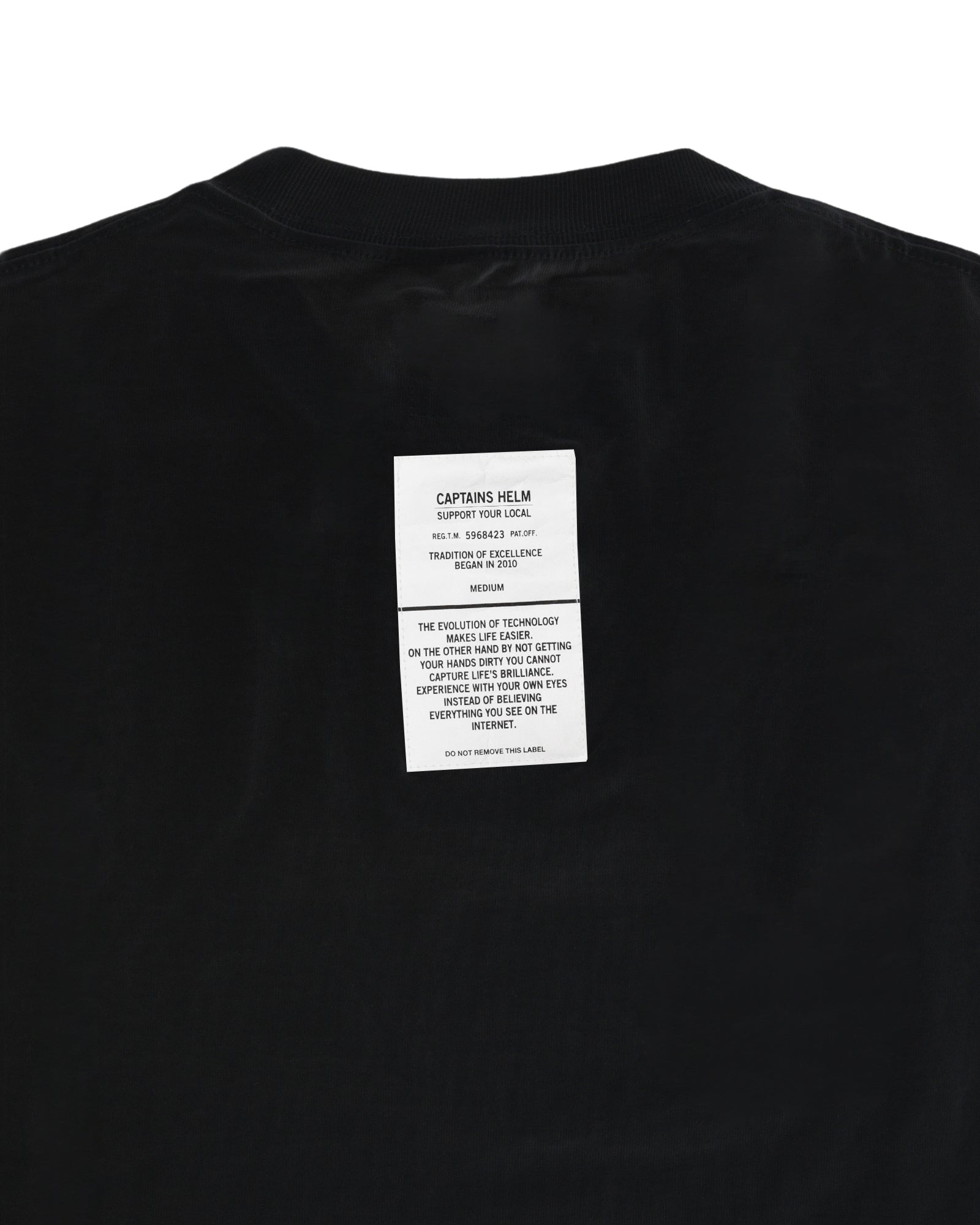 CAPTAINS HELM #FADED TAPE LOGO LS TEE