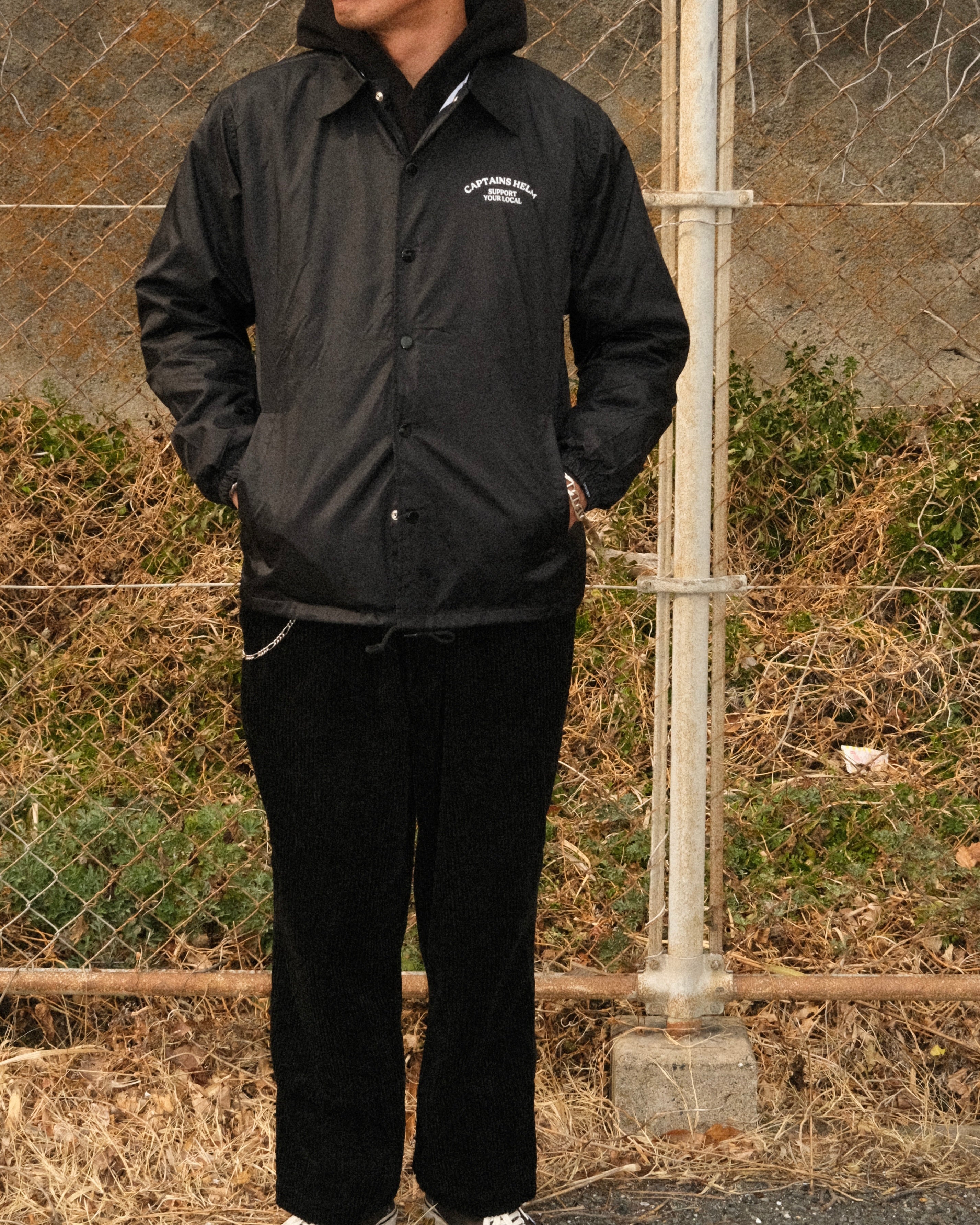 ORDER ITEM】CAPTAINS HELM #SAVAGE LOGO COACH JKT