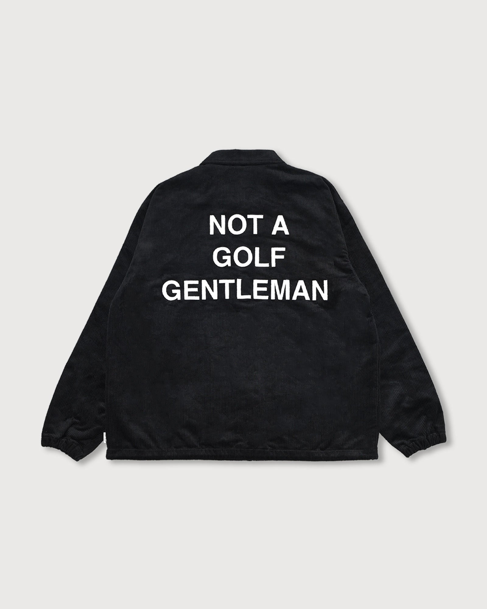 GENTLEMAN CORDUROY COACH JACKET - BLACK - – Cph/Golf™︎