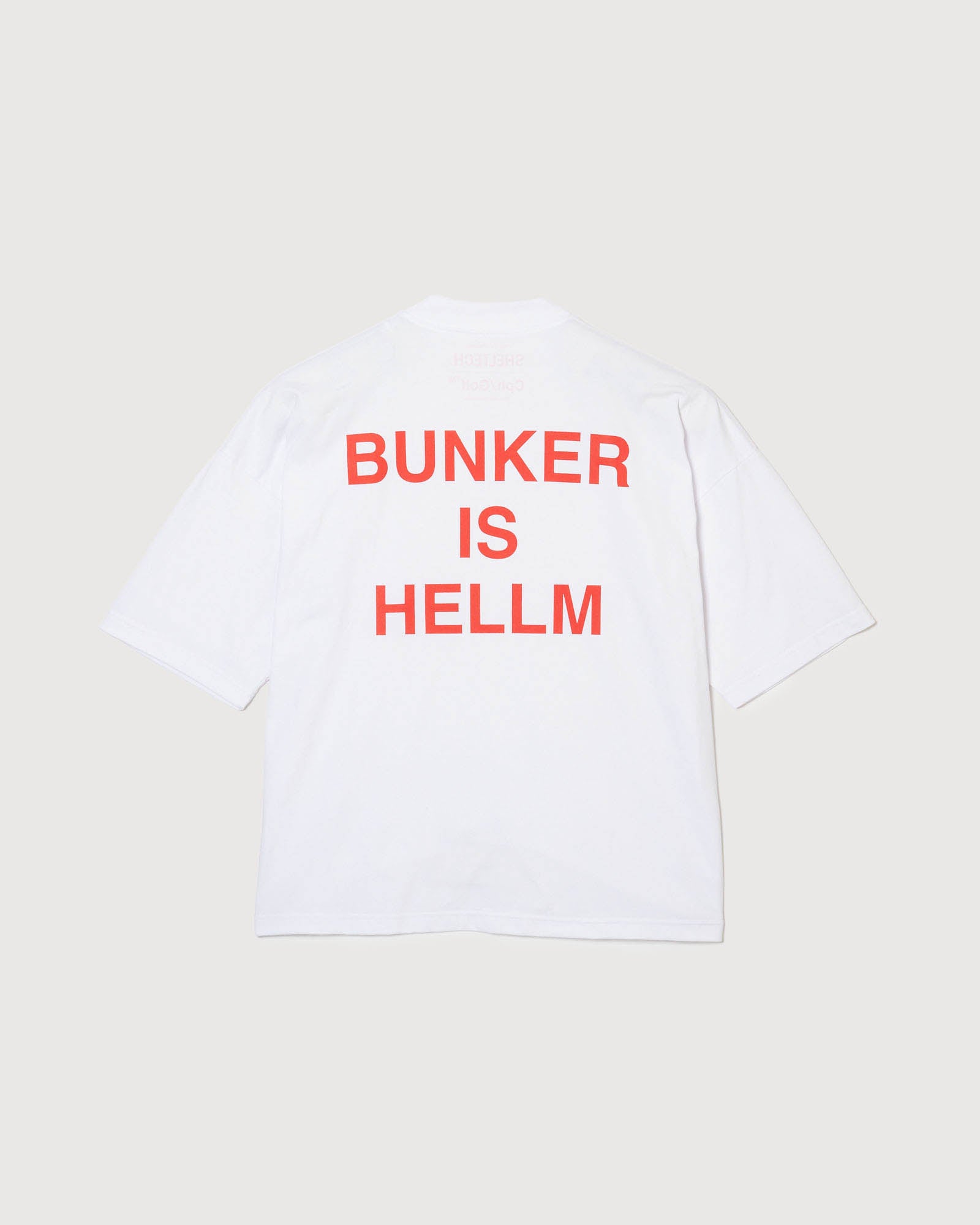 SHELTECH® × Cph/Golf™ #BUNKER MOCK NECK S/S TEE - WHITE - – Cph