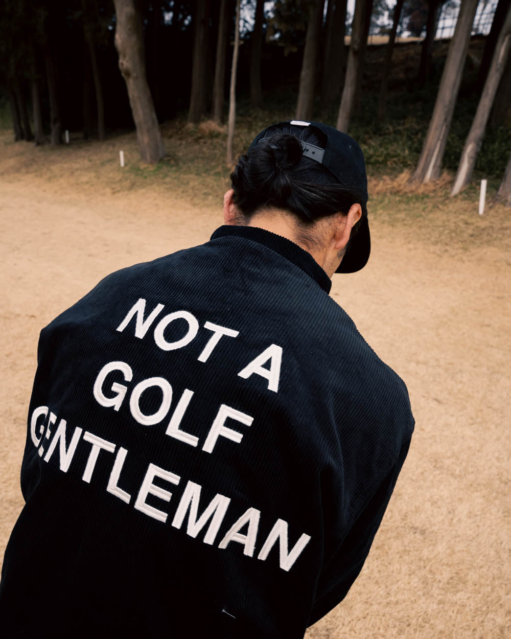 GENTLEMAN CORDUROY COACH JACKET - BLACK - – Cph/Golf™︎